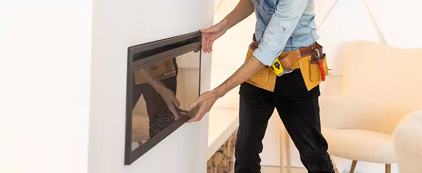 Metal Fireplace Installation in Owosso, Michigan