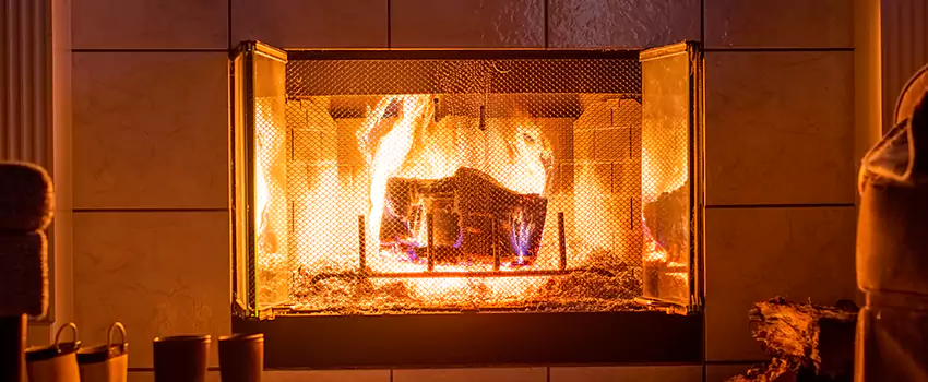 Mendota Hearth Landscape Fireplace Installation in Owosso, Michigan